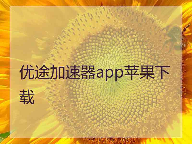 优途加速器app苹果下载