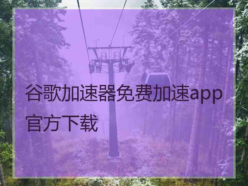 谷歌加速器免费加速app官方下载