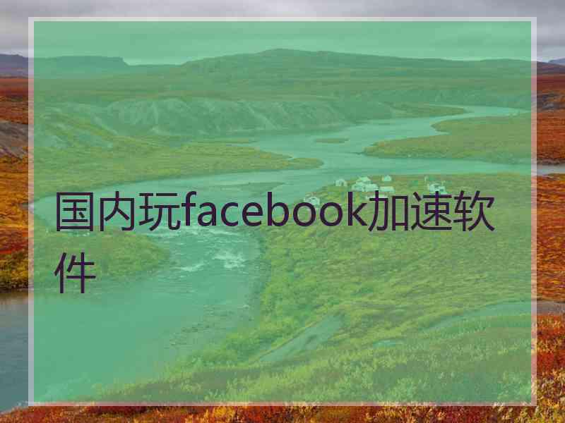 国内玩facebook加速软件