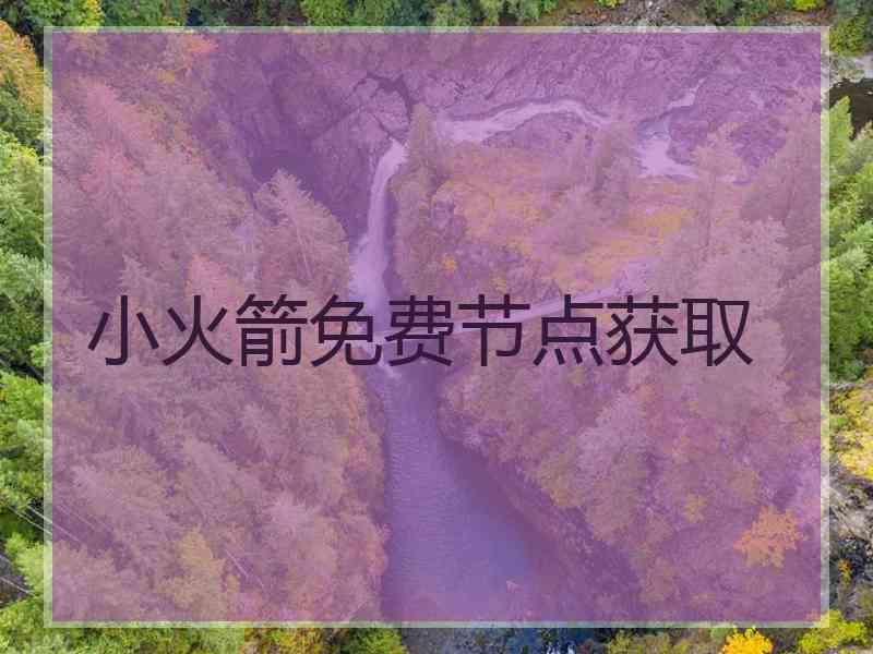 小火箭免费节点获取