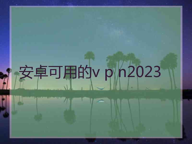 安卓可用的v p n2023