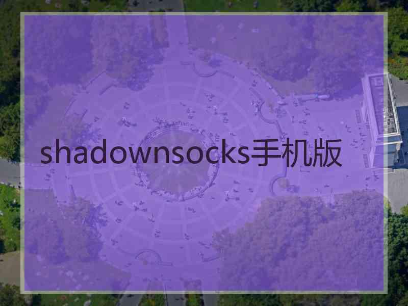 shadownsocks手机版