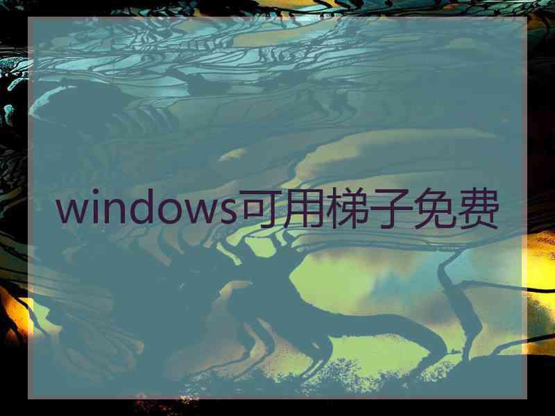 windows可用梯子免费