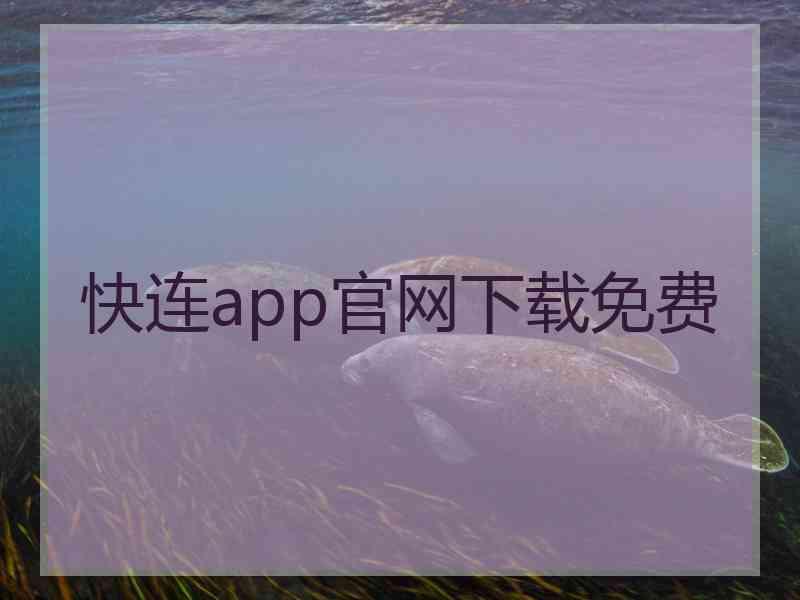 快连app官网下载免费