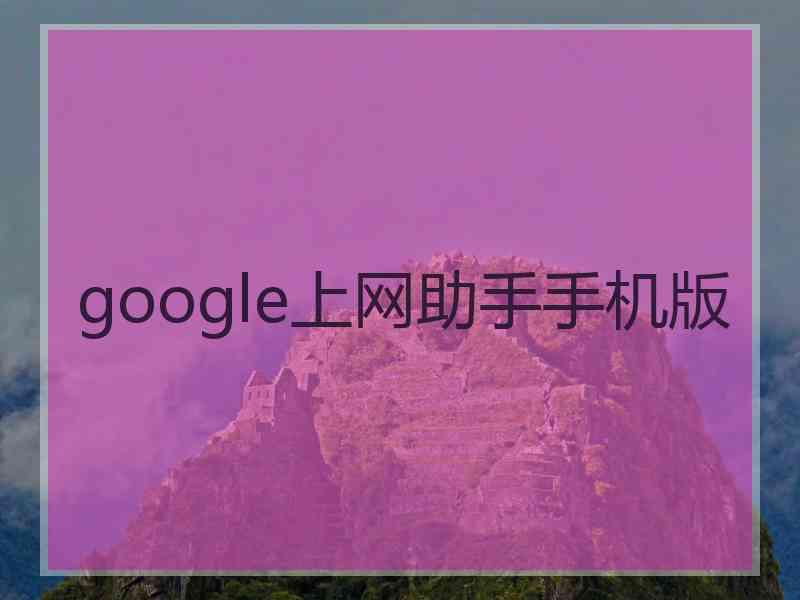 google上网助手手机版