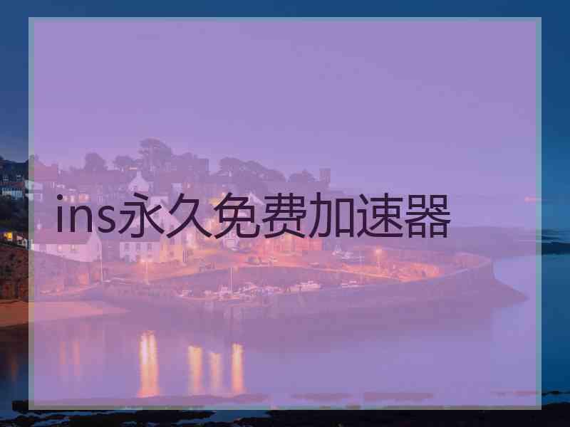 ins永久免费加速器