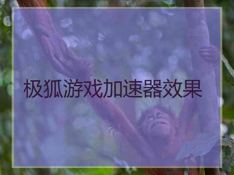 极狐游戏加速器效果