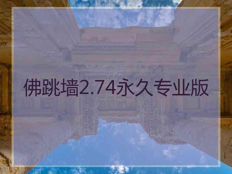 佛跳墙2.74永久专业版