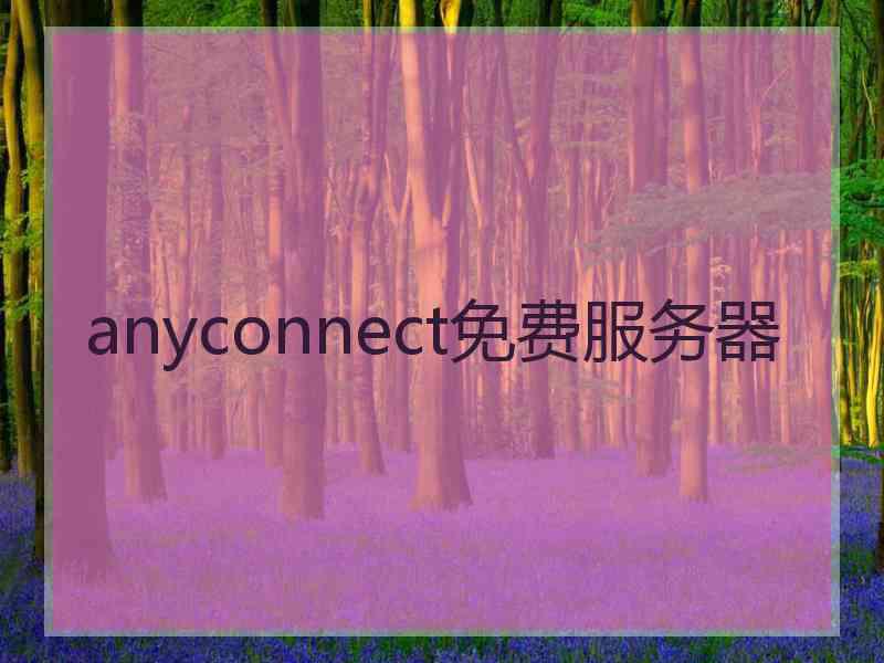 anyconnect免费服务器