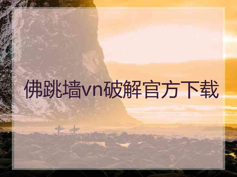 佛跳墙vn破解官方下载