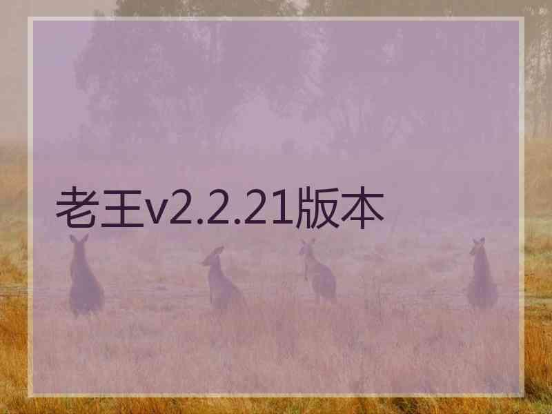 老王v2.2.21版本