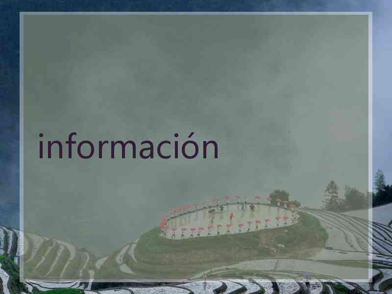 información