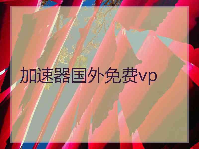 加速器国外免费vp