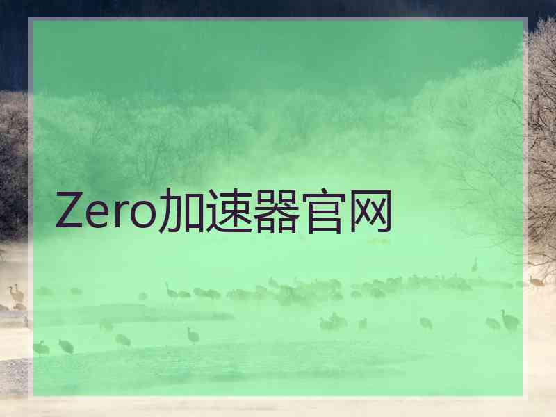 Zero加速器官网