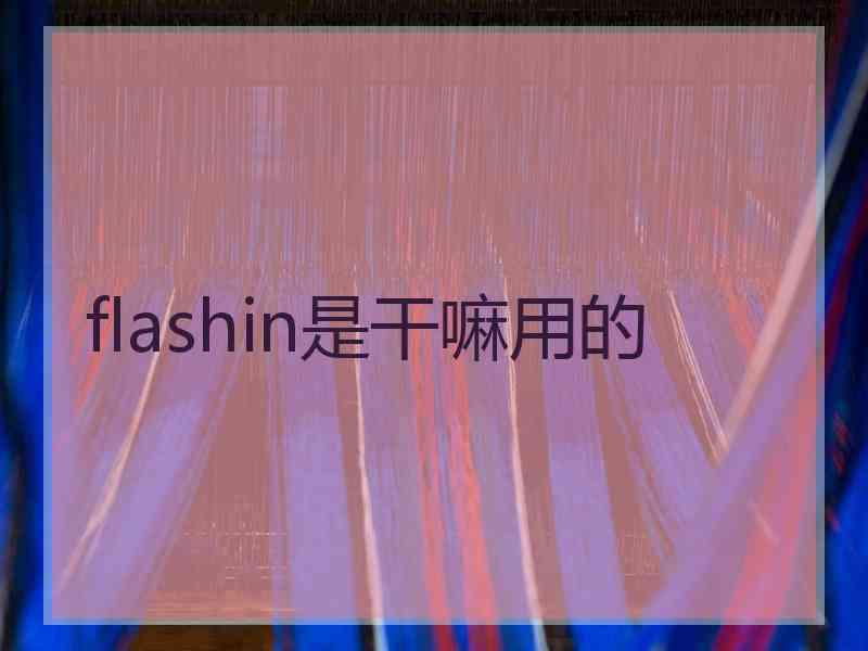 flashin是干嘛用的