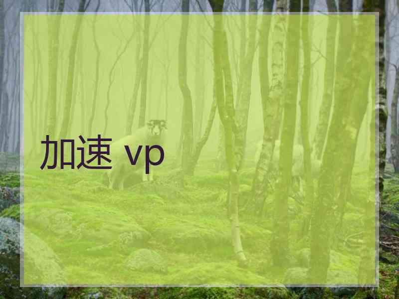 加速 vp